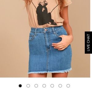Lulu’s O2 Denim Skirt, size small